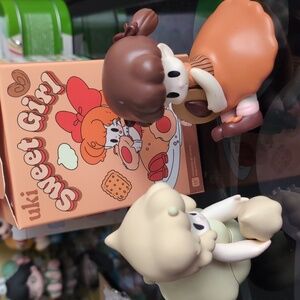 Two (2) Designer 'Uki Sweet Girl' Figures- "Meringue" & "Almond Cookie 🍪"